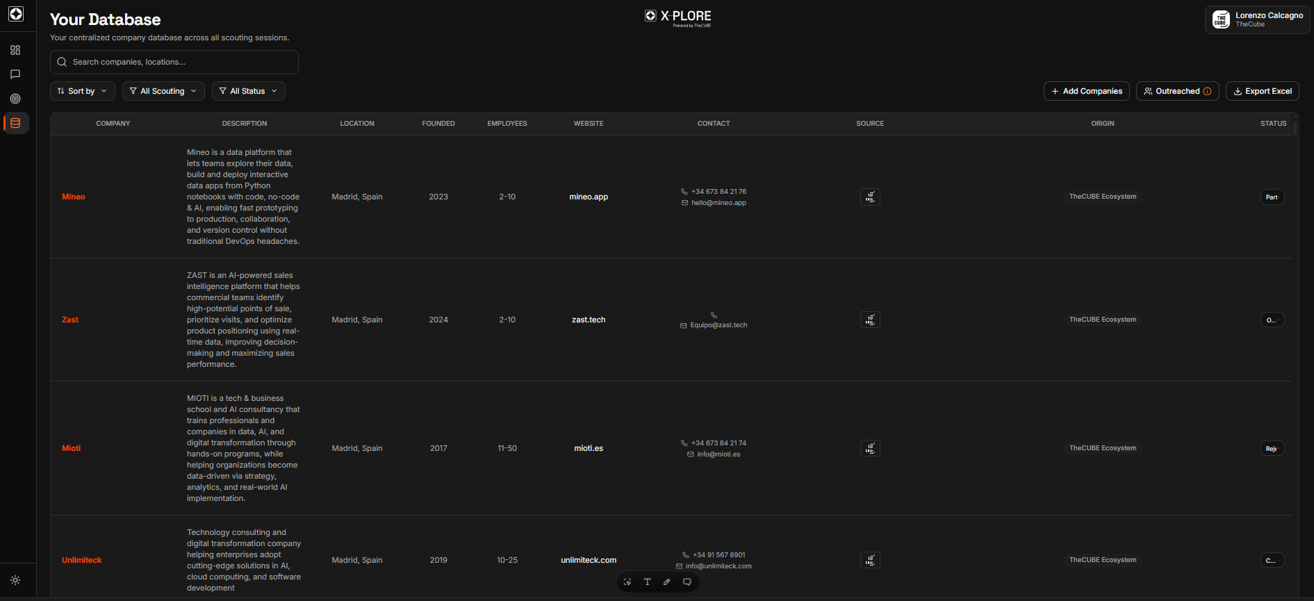 X-PLORE Your Database view